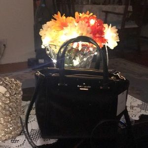 NWT Kate Spade black velvet bag